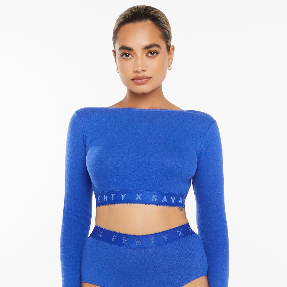 Savage X Fenty Cotton Jersey Crop Top